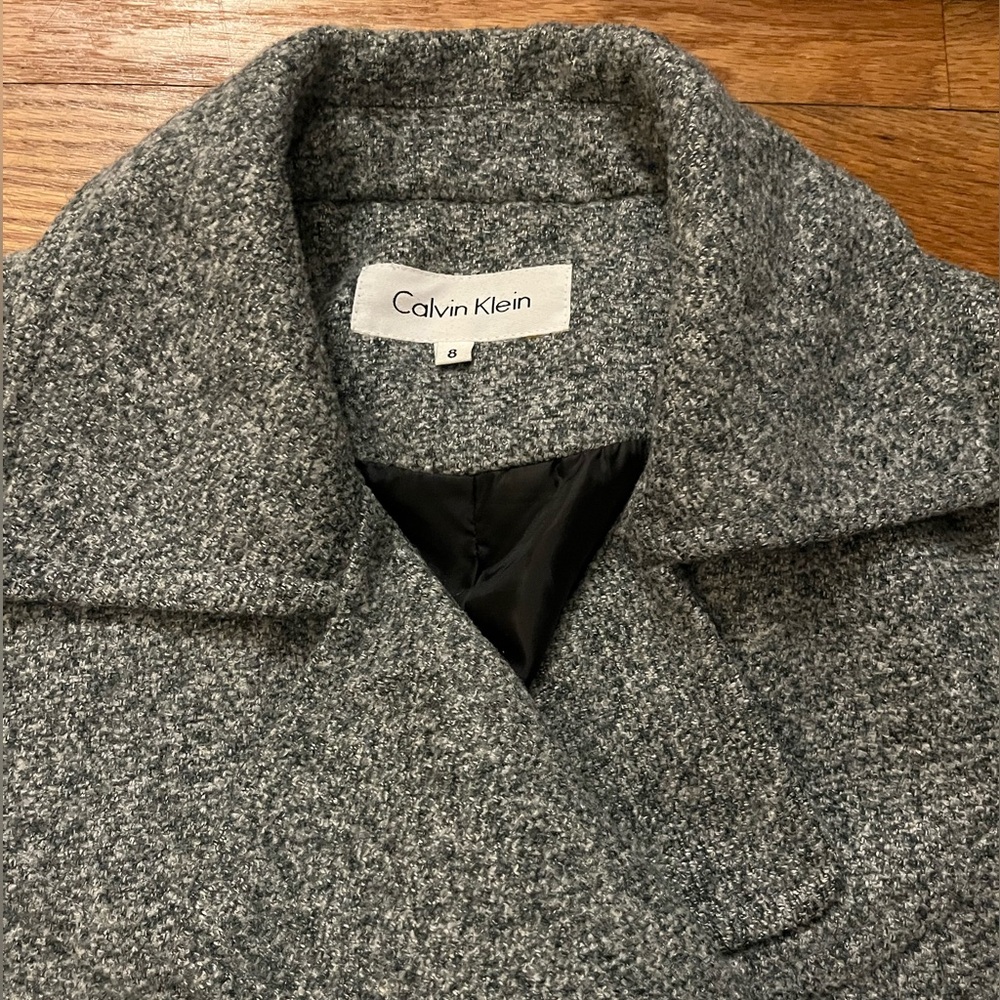 Calvin Klein Gray Pea Coat